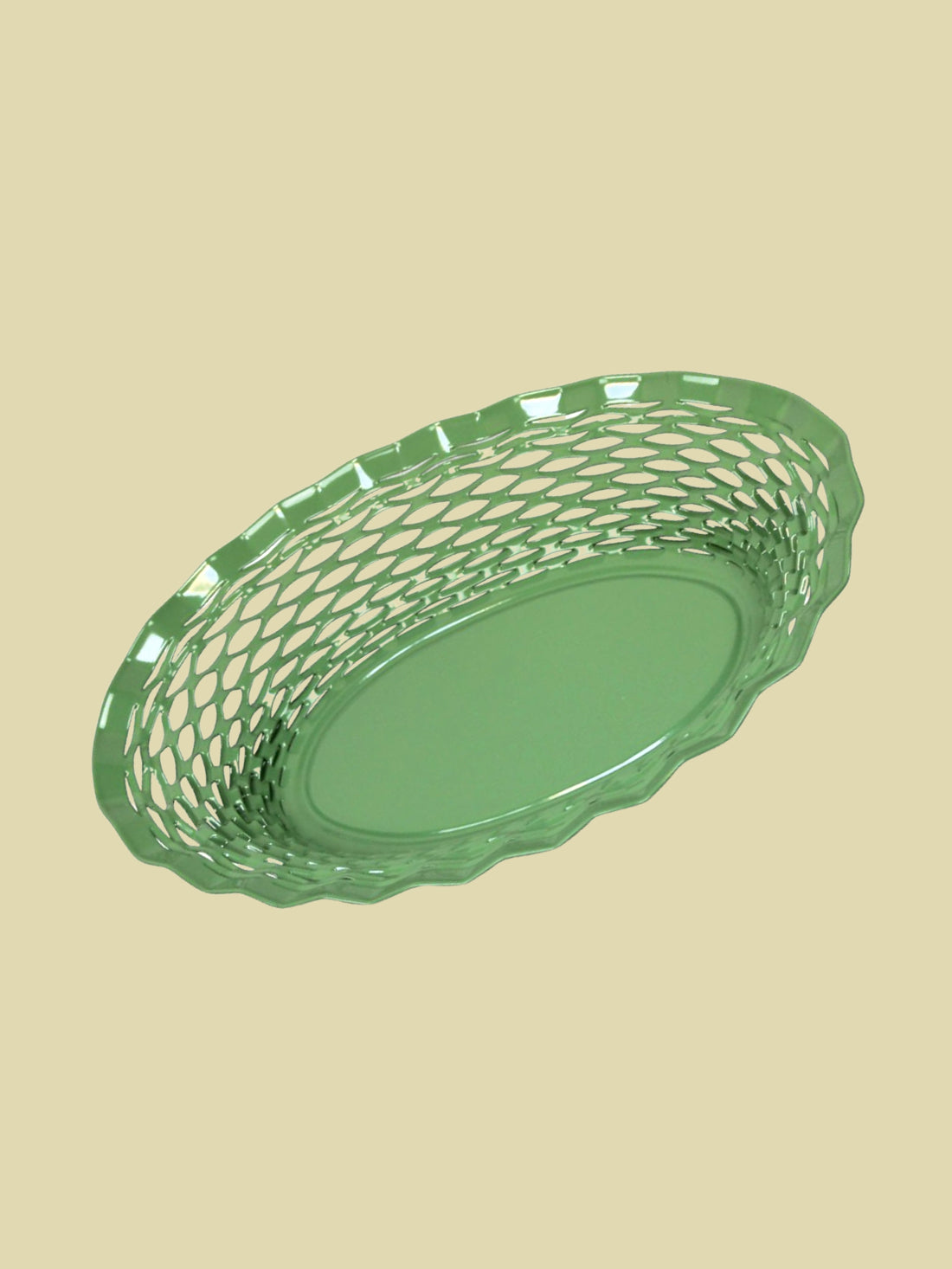 French Bread Basket Green 25cm
