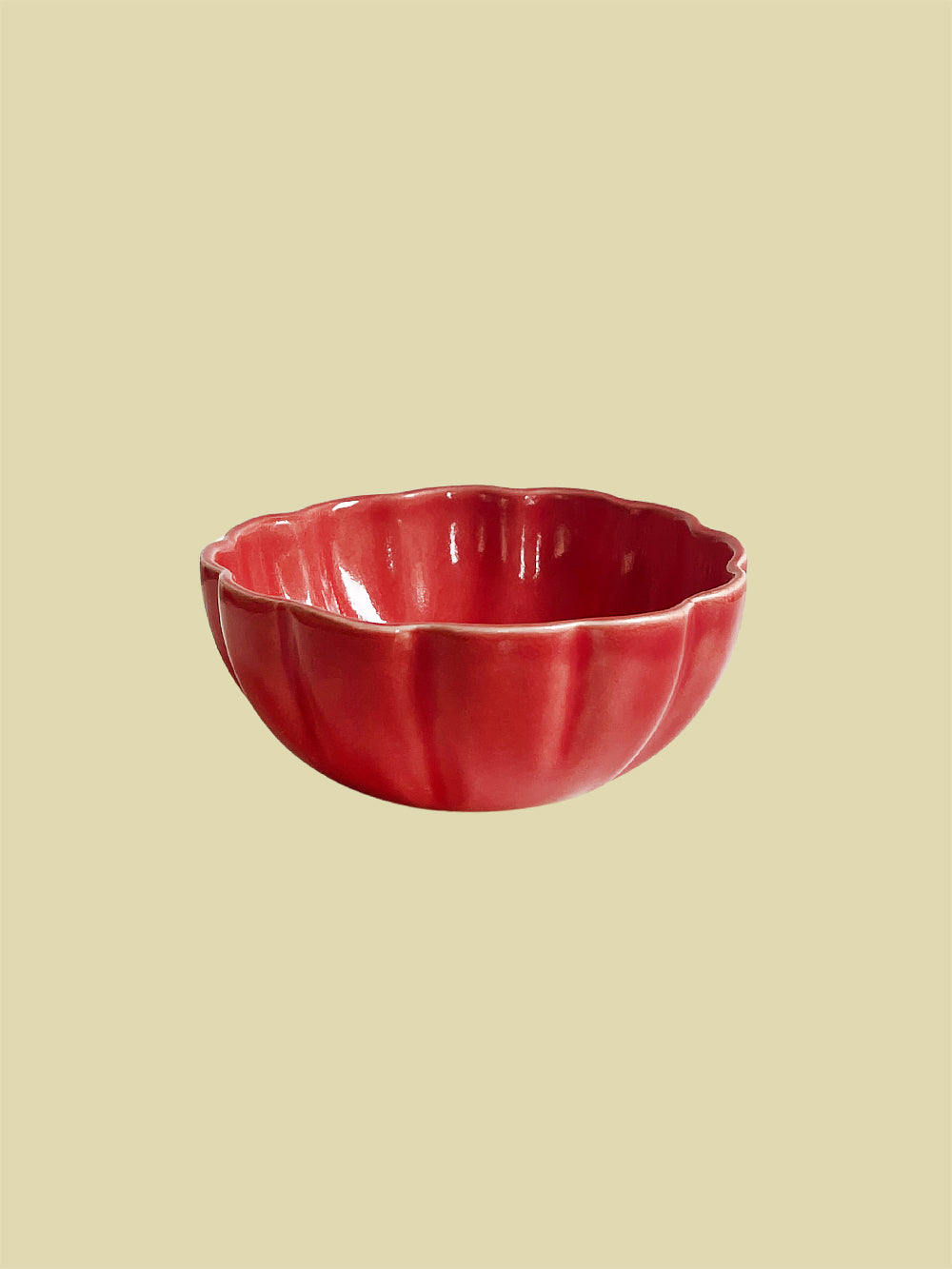 Bientôt Scallop Bowl Red 9-13cm
