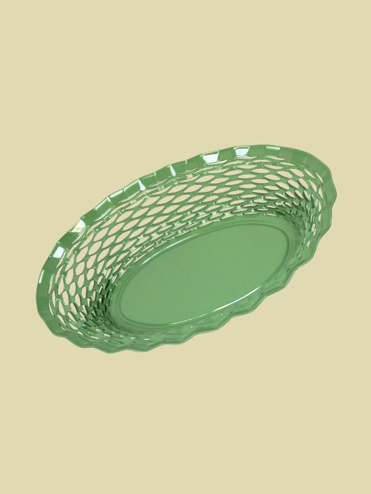 French Bread Basket Green 25cm