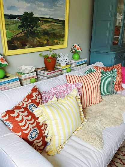 Ikat Cushion Cover Red 50x50cm