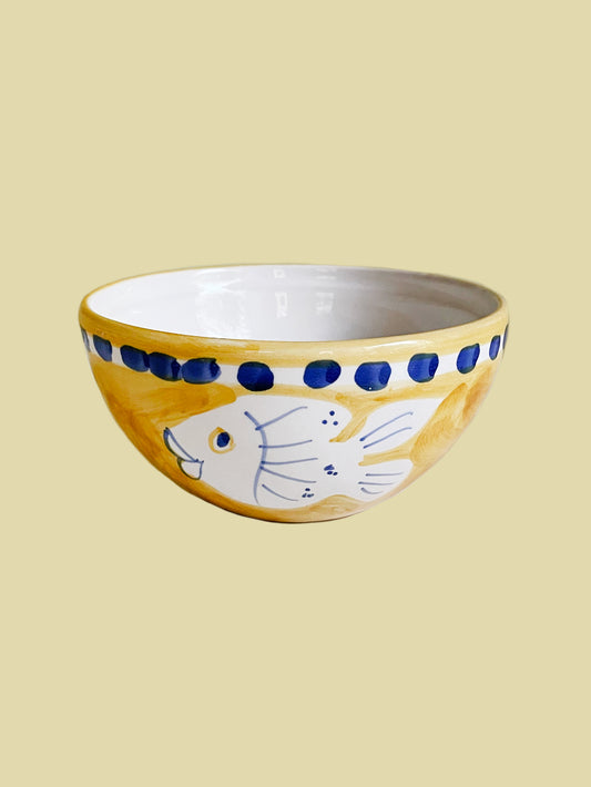 Bientôt Fish Bowl Yellow 14cm