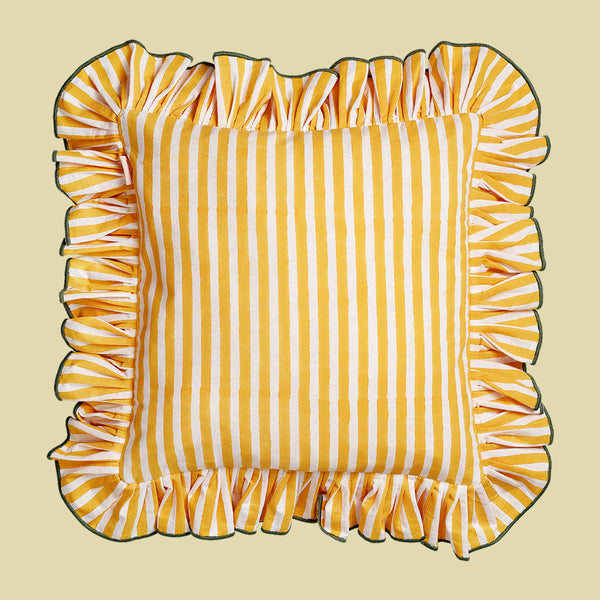Devon Cushion Cover Yellow 40x40cm