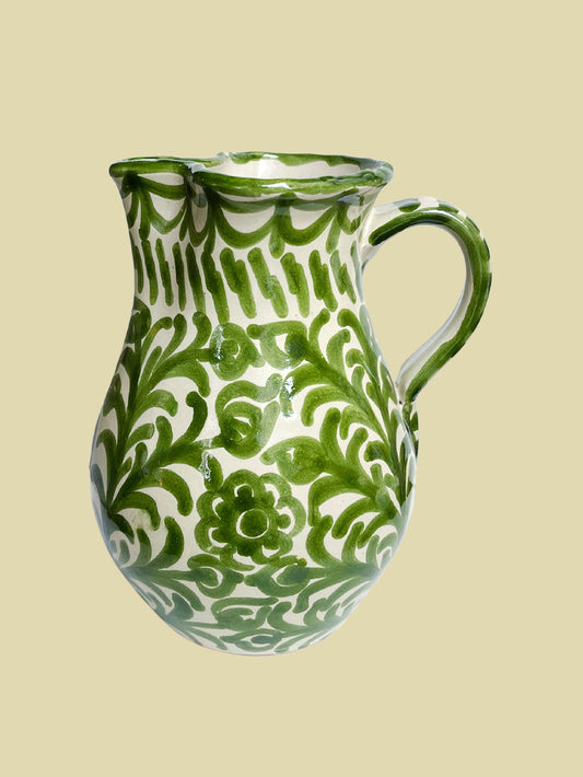 Bientôt Pomegranate Jug Green 19cm