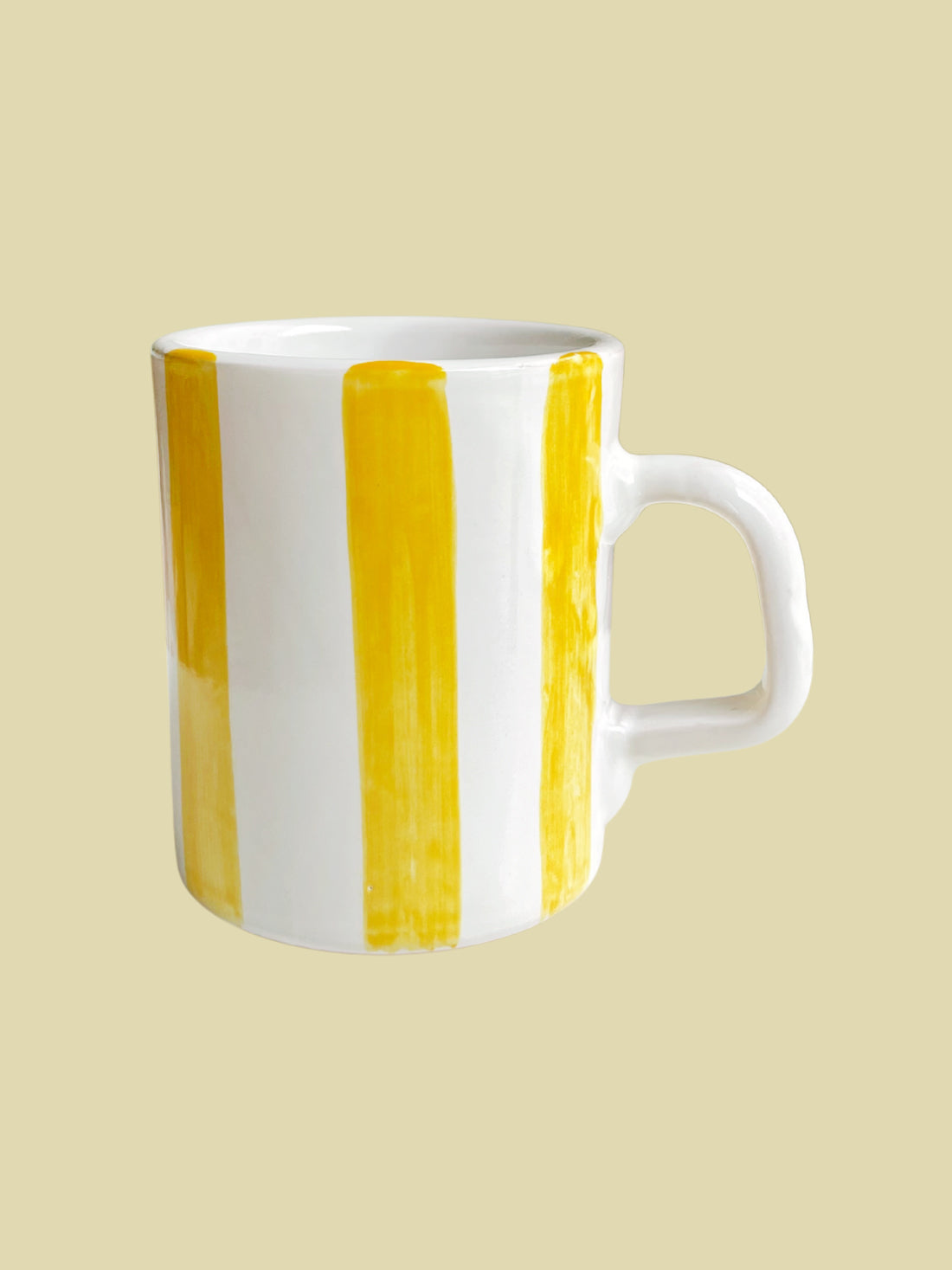 Bientôt Mug Yellow Stripes 10cm
