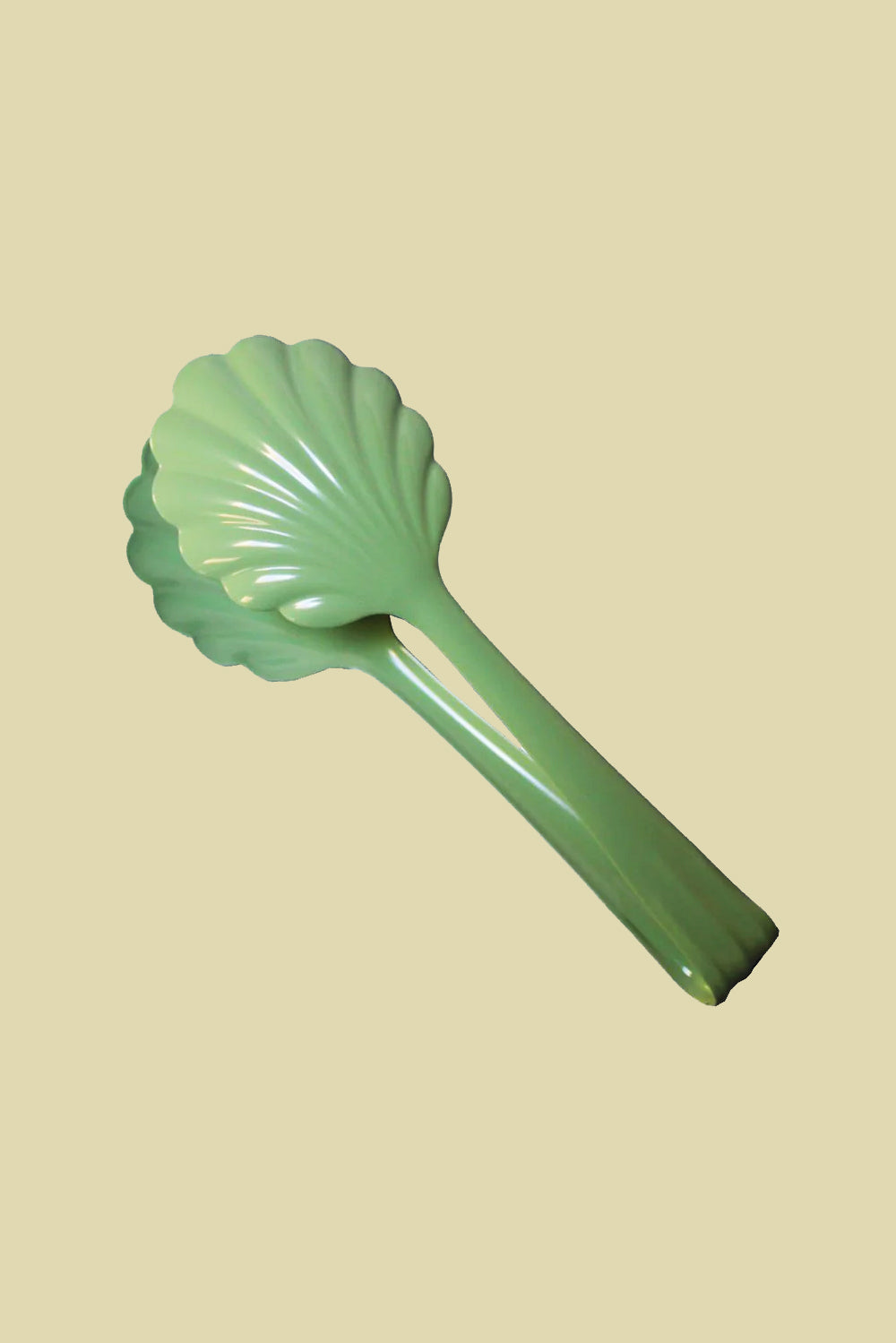 Scallop Salad Tongs Green