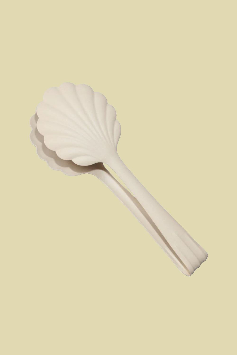 Scallop Salad Tongs Creme