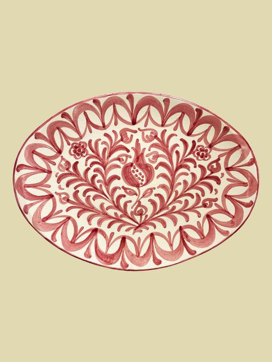 Bientôt Pomegrante Serving Platter Pink 36cm