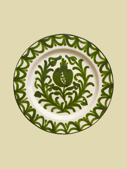Bientôt Pomegranate Dinner Plate Green 26cm